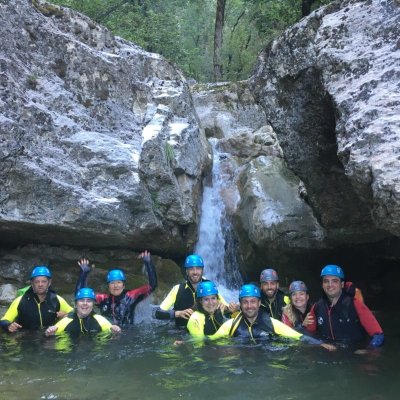 team-building-canyoning-isere